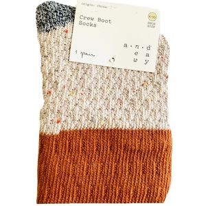 Woman Crew Boot Socks Size 4-10